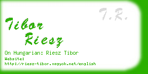 tibor riesz business card